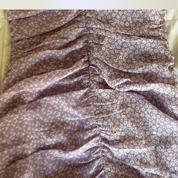Cotton Candy Lilac Floral Mini Dress - Picture 3 of 7